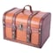 Vintiquewise Decorative Wood Leather Treasure Box - Large Trunk QI003006.L - alternate 1